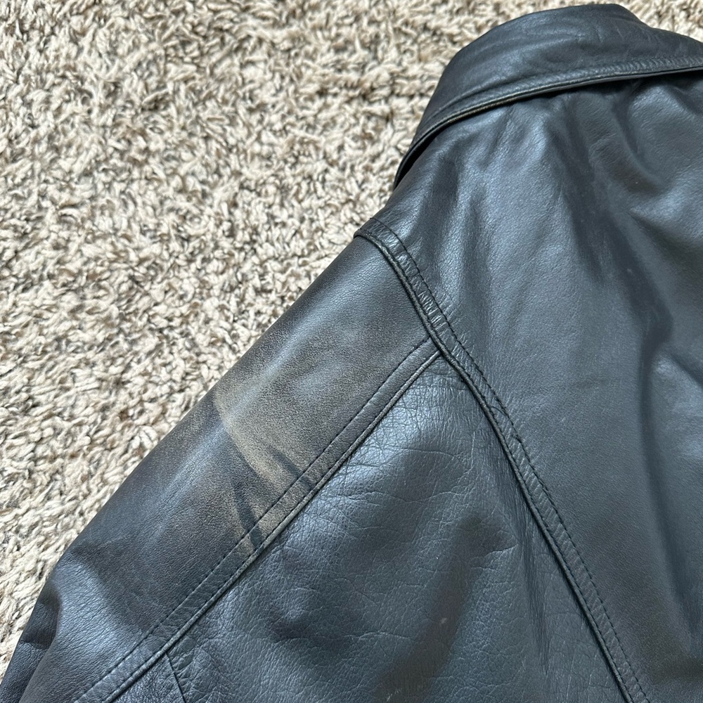Wilsons Leather Jacket Motorcycle Bomber THINSULATE Large Men’s Vintage - Picture 10 of 16